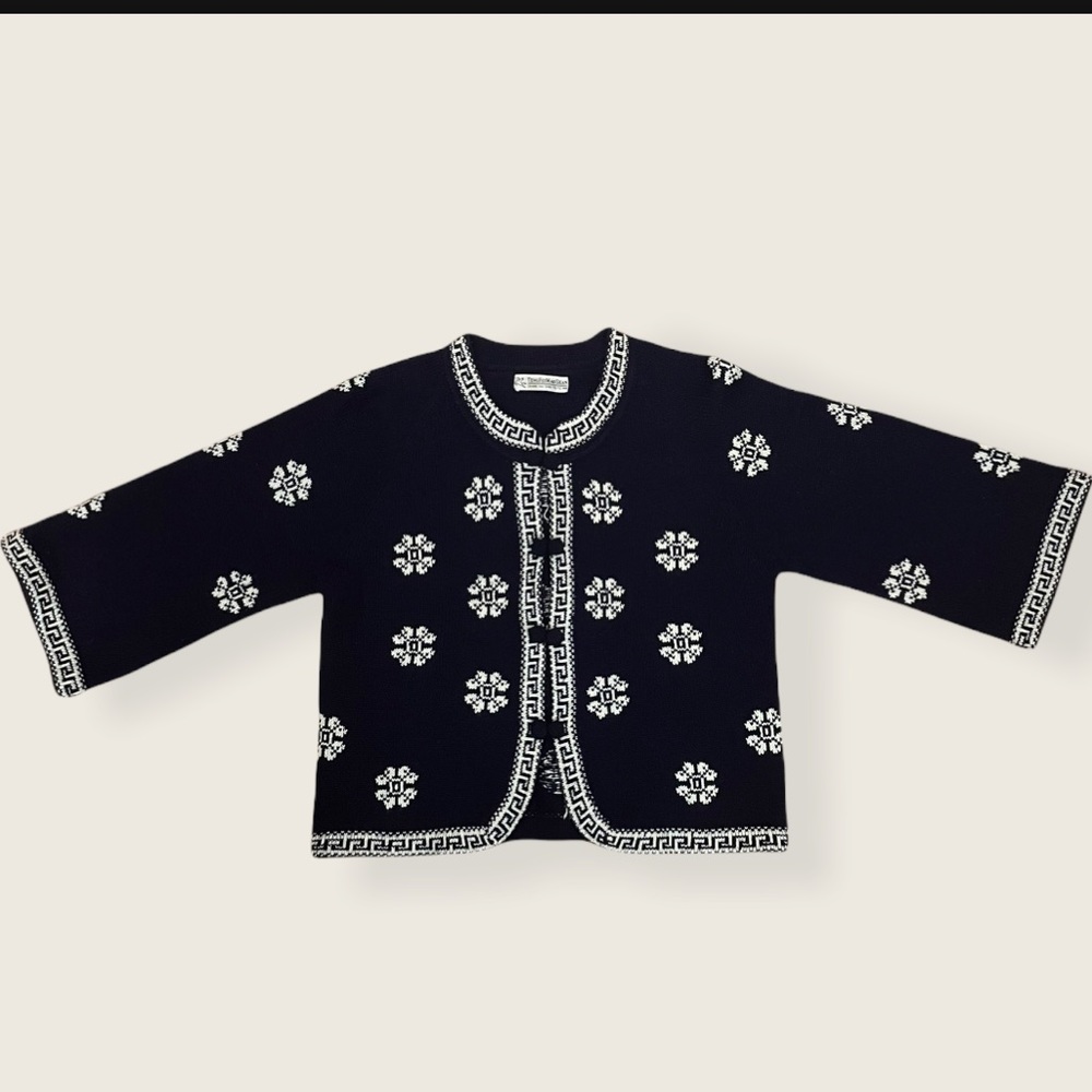 wide sleeve button up cardigan